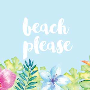 Beach Please Xbox One X Console Skin